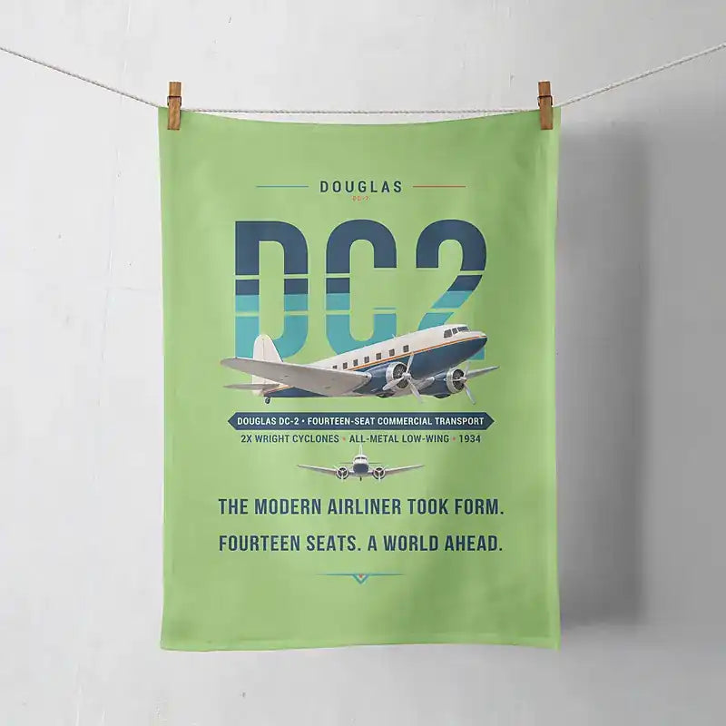 Douglas DC-2 - Original - Towel - Light Green