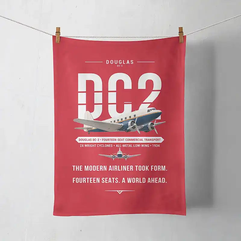 Douglas DC-2 - Original - Towel - Red