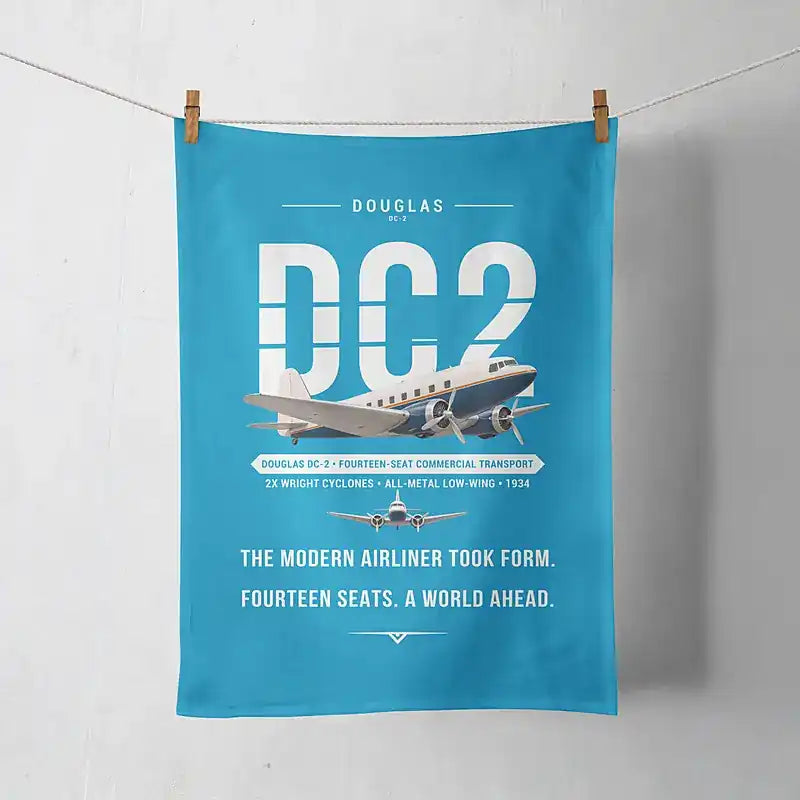 Douglas DC-2 - Original - Towel - Turquoise