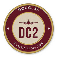 Thumbnail for Douglas DC-2 Patches - Circle - Burgundy Cream