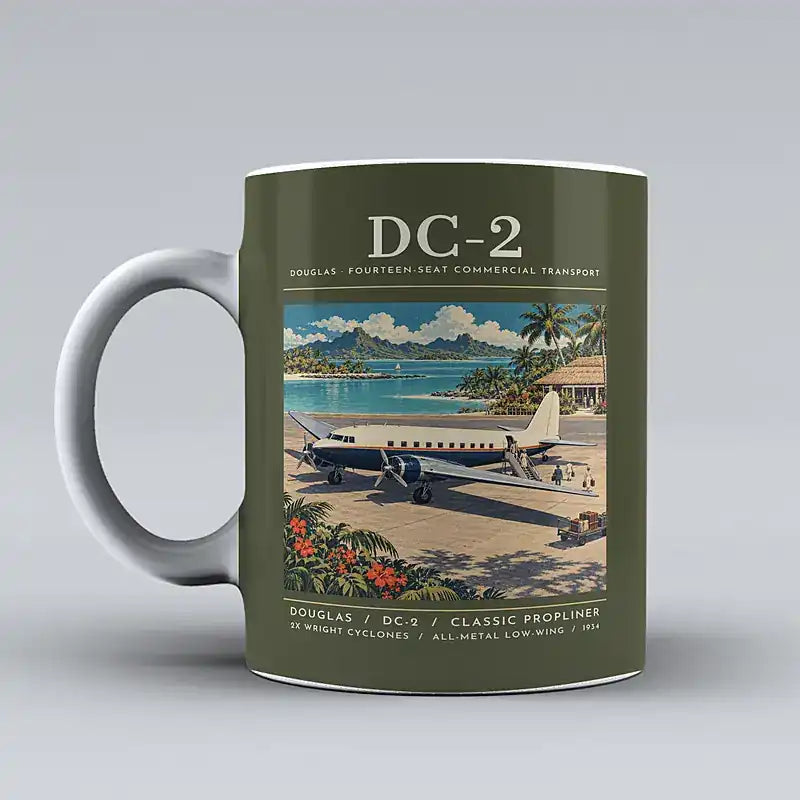Douglas DC-2 - Poster - Mug - Green Army
