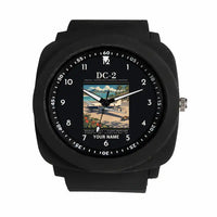 Thumbnail for Douglas DC-2 - Poster + Name - Rubber Strap - Black
