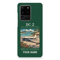 Thumbnail for Douglas DC-2 - Poster + Name - Samsung Case - Dark Green