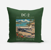 Thumbnail for Douglas DC-2 - Poster - Pillow - Dark Green