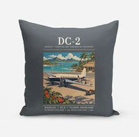Thumbnail for Douglas DC-2 - Poster - Pillow - Gray