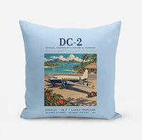 Thumbnail for Douglas DC-2 - Poster - Pillow - Light Blue