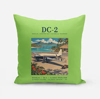 Thumbnail for Douglas DC-2 - Poster - Pillow - Light Green