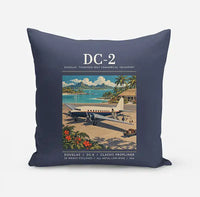 Thumbnail for Douglas DC-2 - Poster - Pillow - Navy Blue