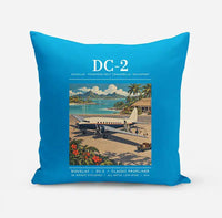 Thumbnail for Douglas DC-2 - Poster - Pillow - Turquoise