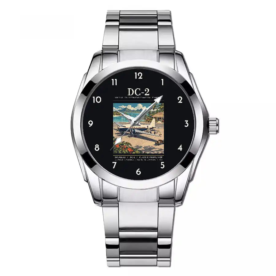 Douglas DC-2 - Poster - Stainless Steel Band - For Men