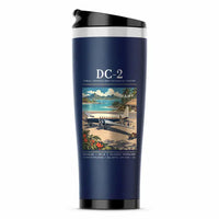 Thumbnail for Douglas DC-2 - Poster - Stainless Steel (No Holder) - Dark Blue