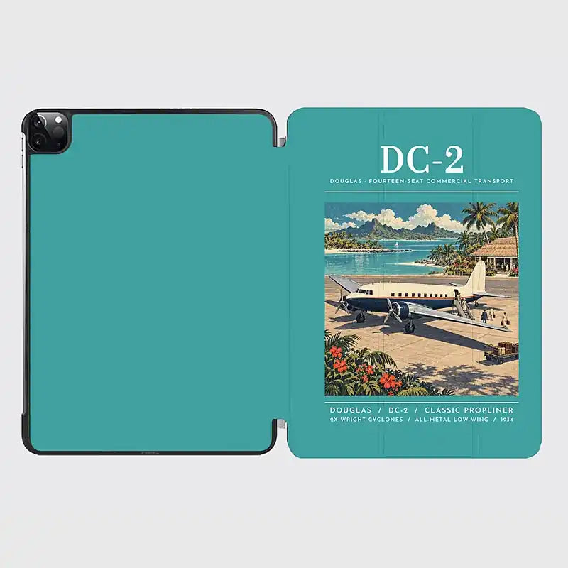 Douglas DC-2 - Poster - iPad Case - Turquoise