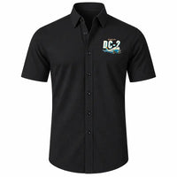 Thumbnail for Douglas DC-2 - Short Sleeve Shirt - Cartoon - Black