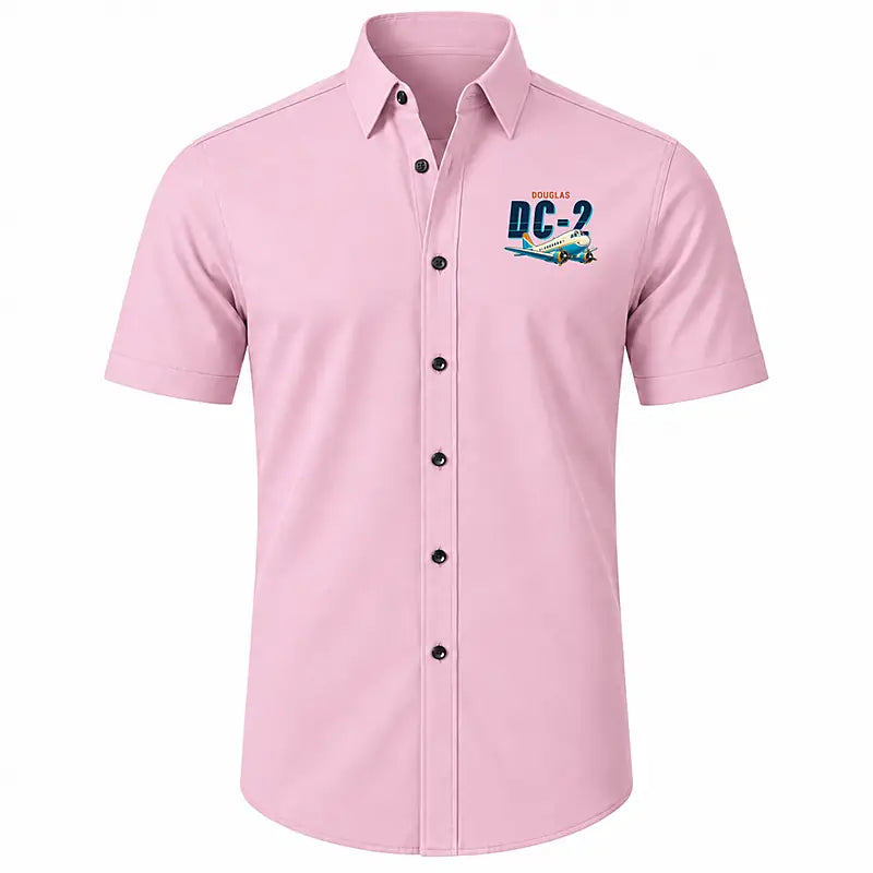 Douglas DC-2 - Short Sleeve Shirt - Cartoon - Pink