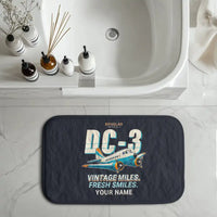 Thumbnail for Douglas DC-3 - Cartoon + Name - Bath Mat