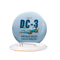 Thumbnail for Douglas DC-3 - Cartoon - Pin - Light Blue