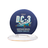 Thumbnail for Douglas DC-3 - Cartoon - Pin - Navy Blue