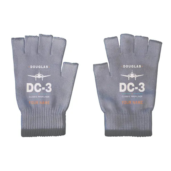 Douglas DC-3 - Gloves - Cut - Heritage + Name - Gray