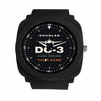 Thumbnail for Douglas DC-3 - Heritage + Name - Rubber Strap - Black