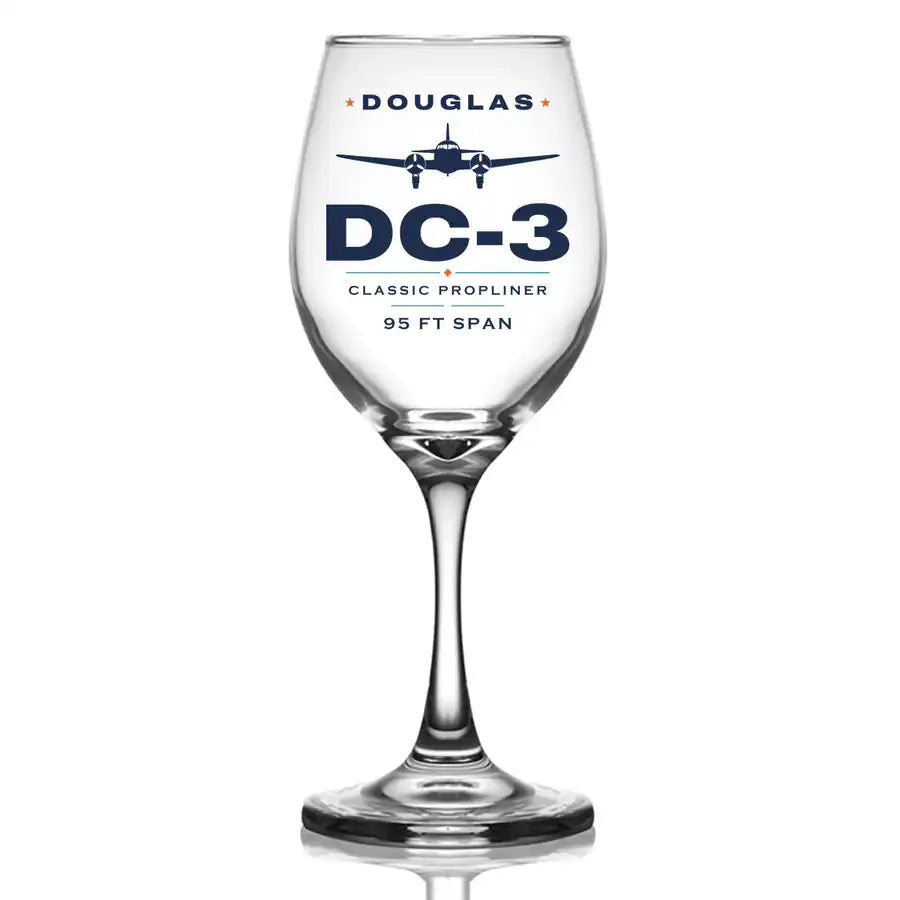 Douglas DC-3 - Heritage - Wine Glass