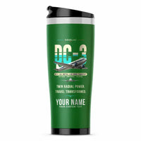 Thumbnail for Douglas DC-3 - Original + Name - Stainless Steel (No Holder) - Green