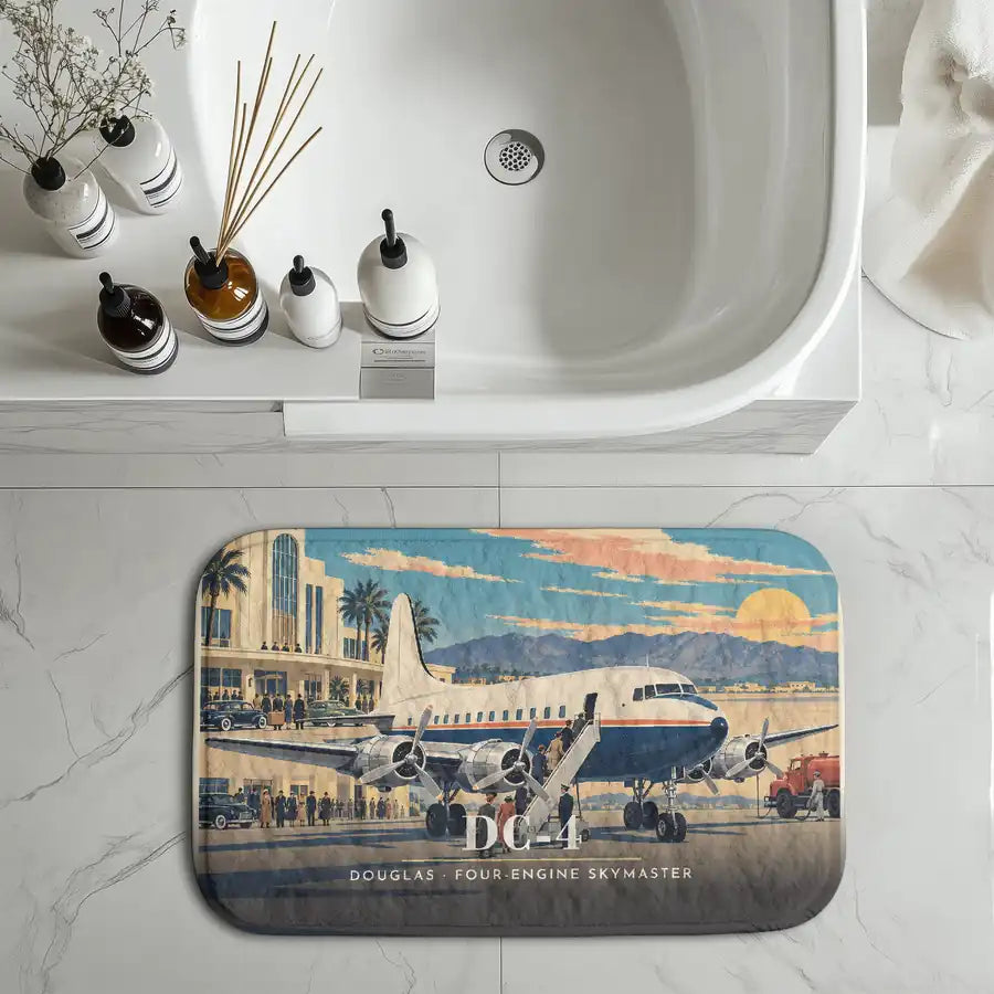 Douglas DC-4 - 3D - Bath Mat