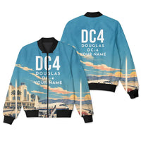 Thumbnail for Douglas DC-4 3D All-Over Print Clothing - Bomber Jacket - 3D + Name