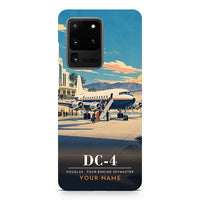 Thumbnail for Douglas DC-4 - 3D + Name - Samsung Case - Black