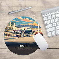 Thumbnail for Douglas DC-4 - 3D - Round Mouse Pad - Full Print