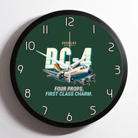 Thumbnail for Douglas DC-4 - Cartoon - Framed - Dark Green