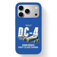Thumbnail for Douglas DC-4 - Cartoon - MagSafe iPhone 17 Pro - Blue