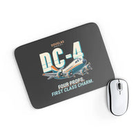 Thumbnail for Douglas DC-4 - Cartoon - Mouse Pad - Black