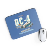Thumbnail for Douglas DC-4 - Cartoon - Mouse Pad - Blue