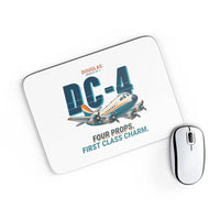Thumbnail for Douglas DC-4 - Cartoon - Mouse Pad - White