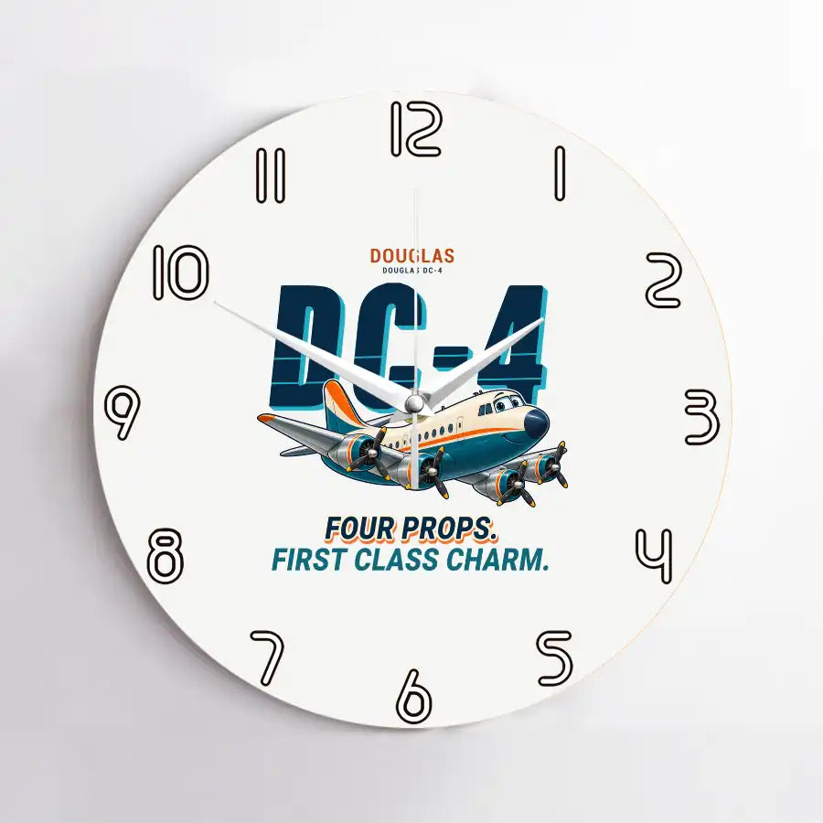 Douglas DC-4 - Cartoon - No Frame - White