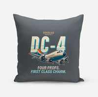 Thumbnail for Douglas DC-4 - Cartoon - Pillow - Gray