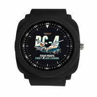 Thumbnail for Douglas DC-4 - Cartoon - Rubber Strap - Black