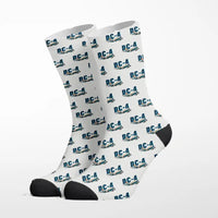 Thumbnail for Douglas DC-4 - Cartoon - Socks - White