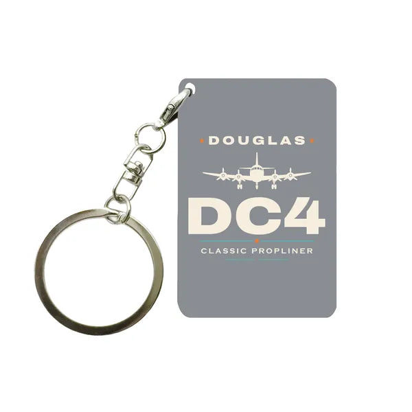 Douglas DC-4 - Heritage - Key Chain - Gray