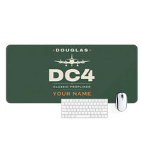 Thumbnail for Douglas DC-4 - Heritage + Name - Desk Mat - Dark Green