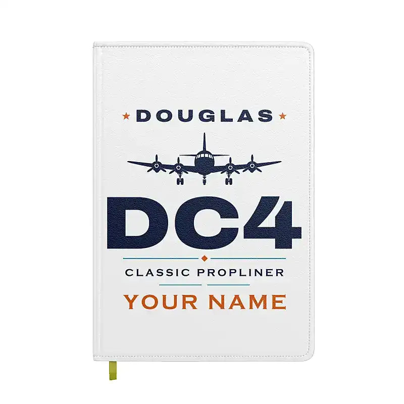 Douglas DC-4 - Heritage + Name - Notebook - White