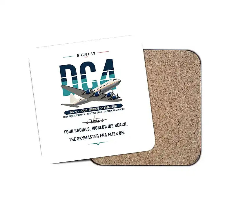 Douglas DC-4 - Original - Coaster - White