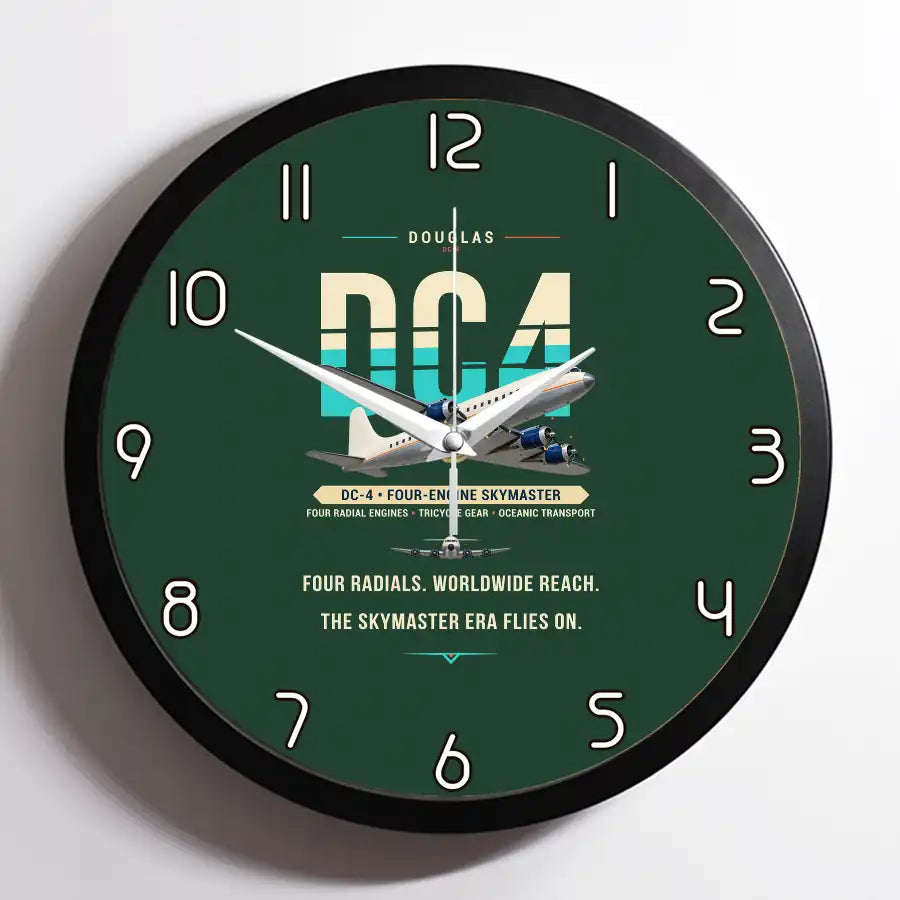 Douglas DC-4 - Original - Framed - Dark Green