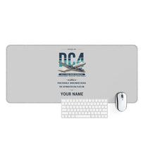 Thumbnail for Douglas DC-4 - Original + Name - Desk Mat - Light Gray