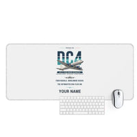 Thumbnail for Douglas DC-4 - Original + Name - Desk Mat - White