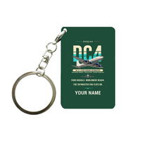 Thumbnail for Douglas DC-4 - Original + Name - Key Chain - Dark Green