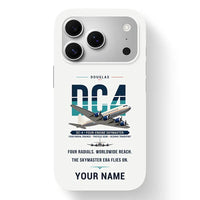 Thumbnail for Douglas DC-4 - Original + Name - MagSafe iPhone 17 Pro - White