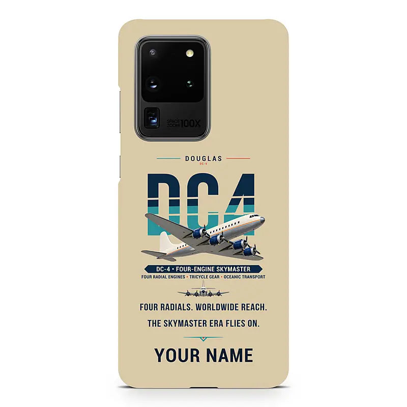 Douglas DC-4 - Original + Name - Samsung Case - Beige