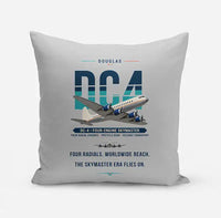 Thumbnail for Douglas DC-4 - Original - Pillow - Light Gray