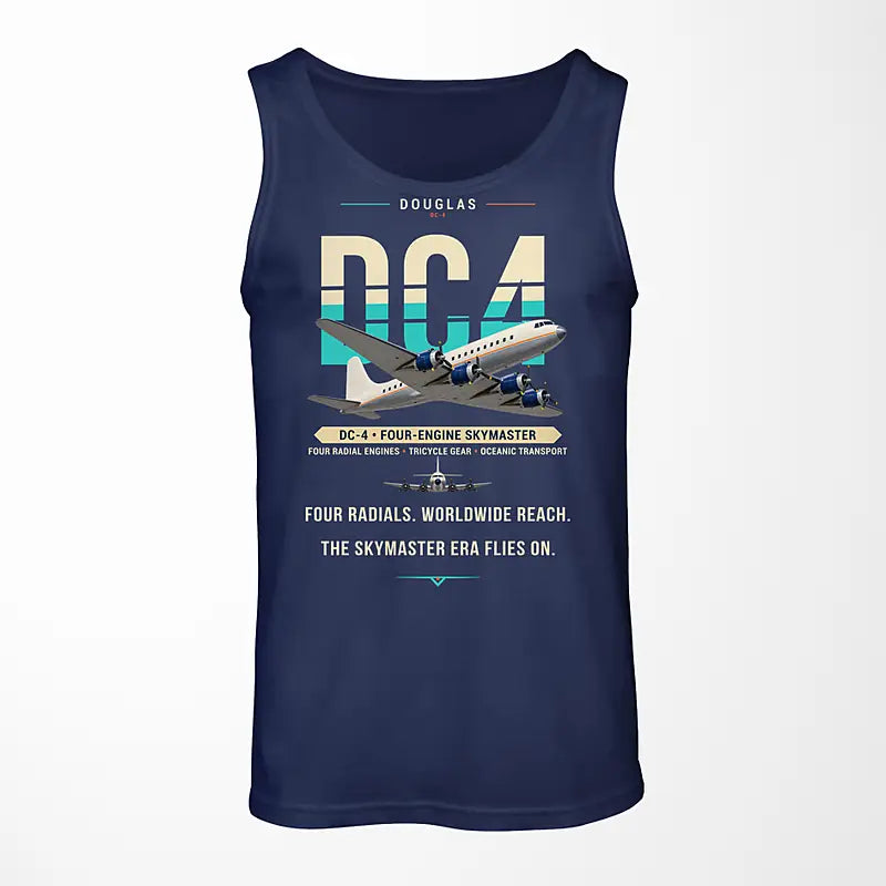 Douglas DC-4 - Original - Tank Top - Dark Blue